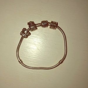 Silver pandora bracelet